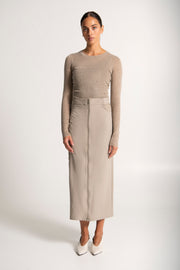 Lounge the Label II BERLIN fine Knit Slim top - noughat