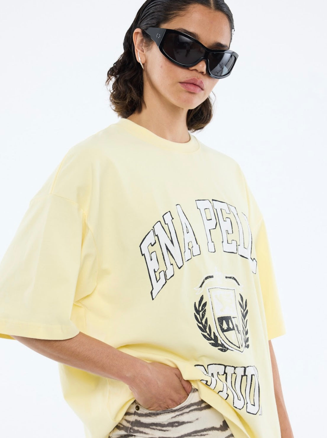 ENA Pelly II VARSITY Tee - panna cotta