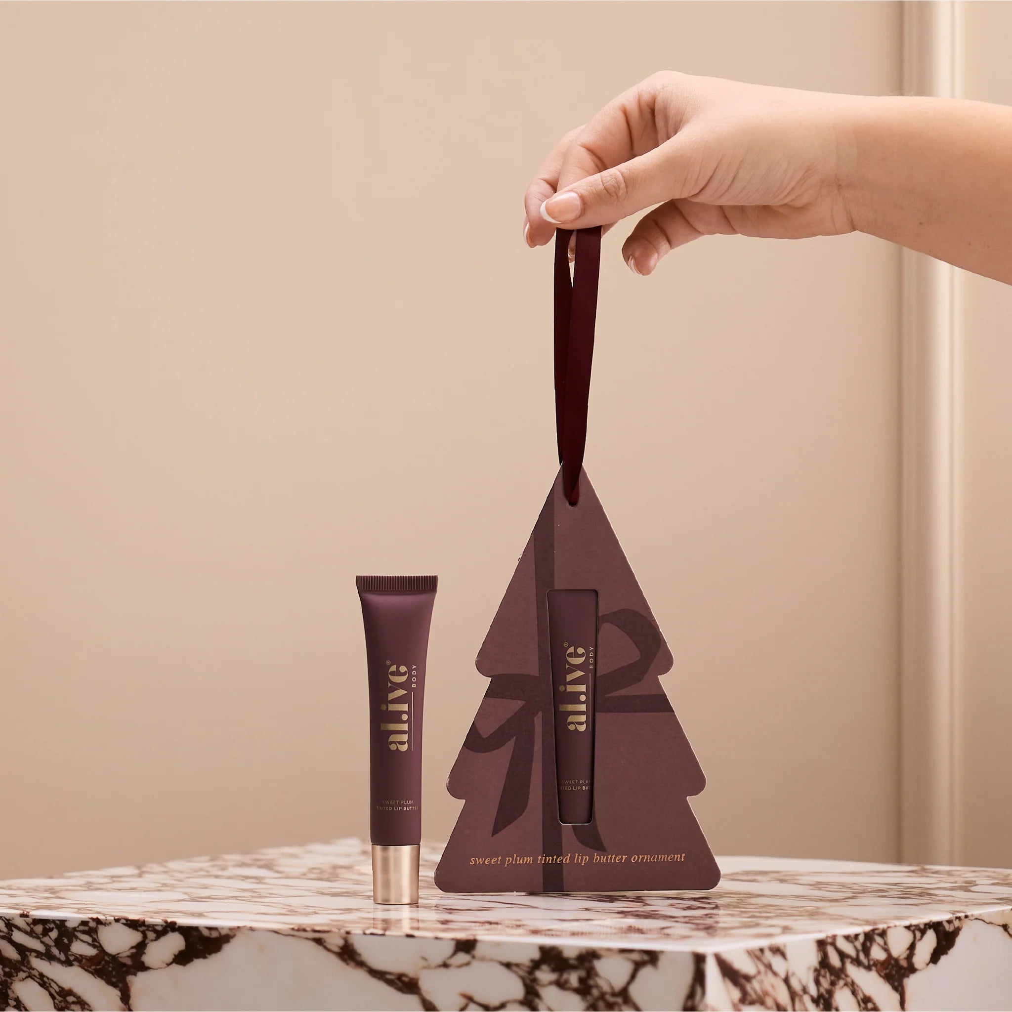 AL.IVE II Tinted Lip Butter Ornament - Sweet Plum
