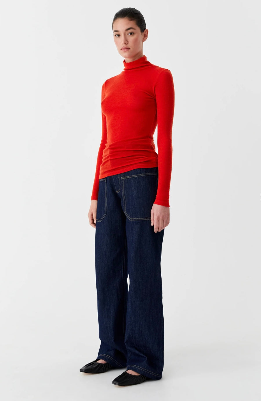 Morrison II MORRI MERINO Round Neck - flame