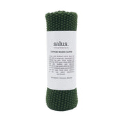 Salus. II COTTON WASH CLOTH in pink, black & grey