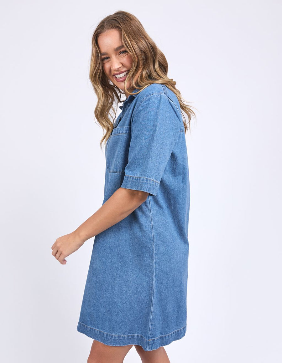 FOXWOOD II MONTE Shirt Dress - Mid Blue