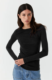 Morrison II MORRI MERINO ROUND NECK - black