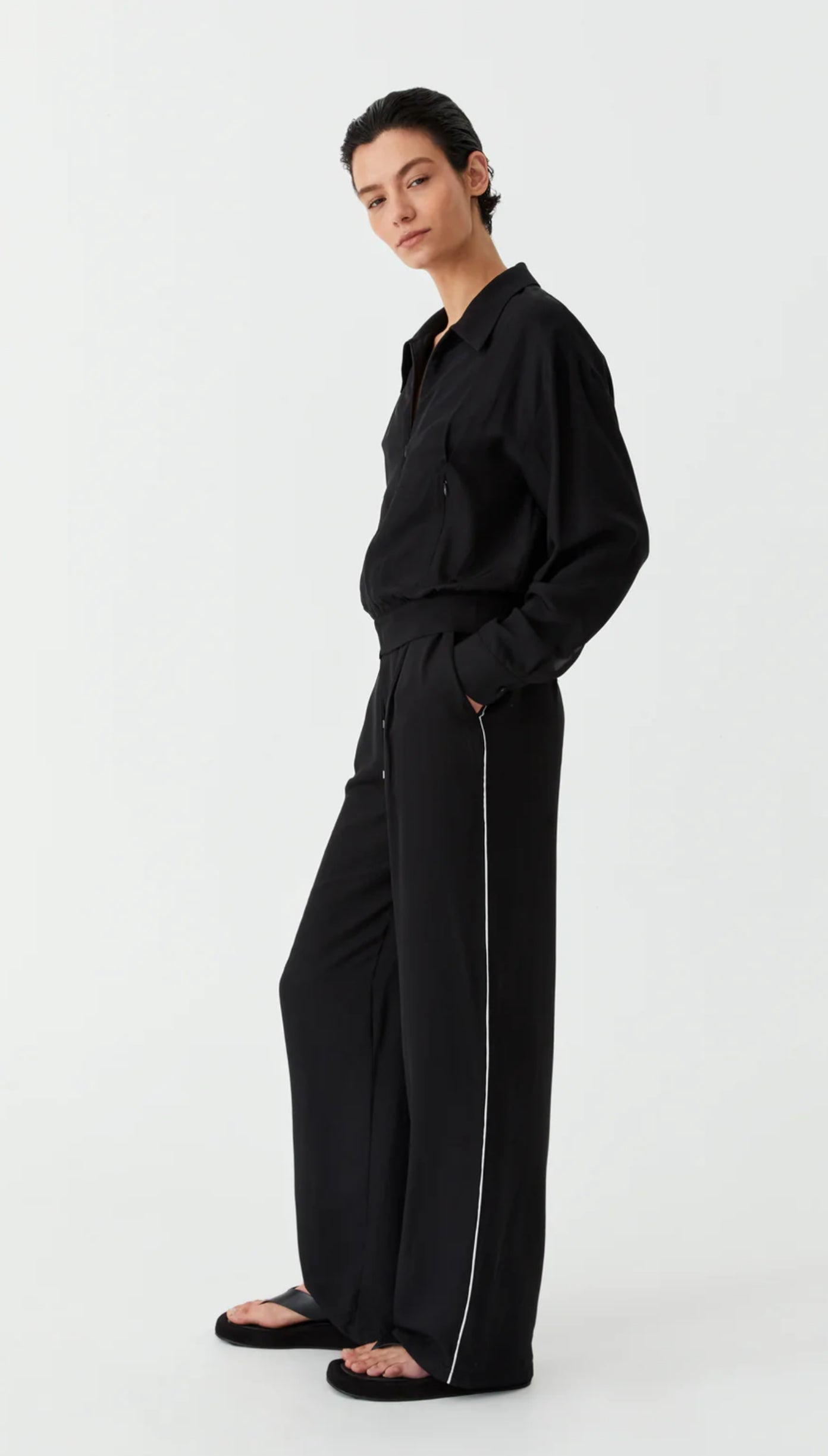 Morrison II PEDRO Stripe Pant - Black