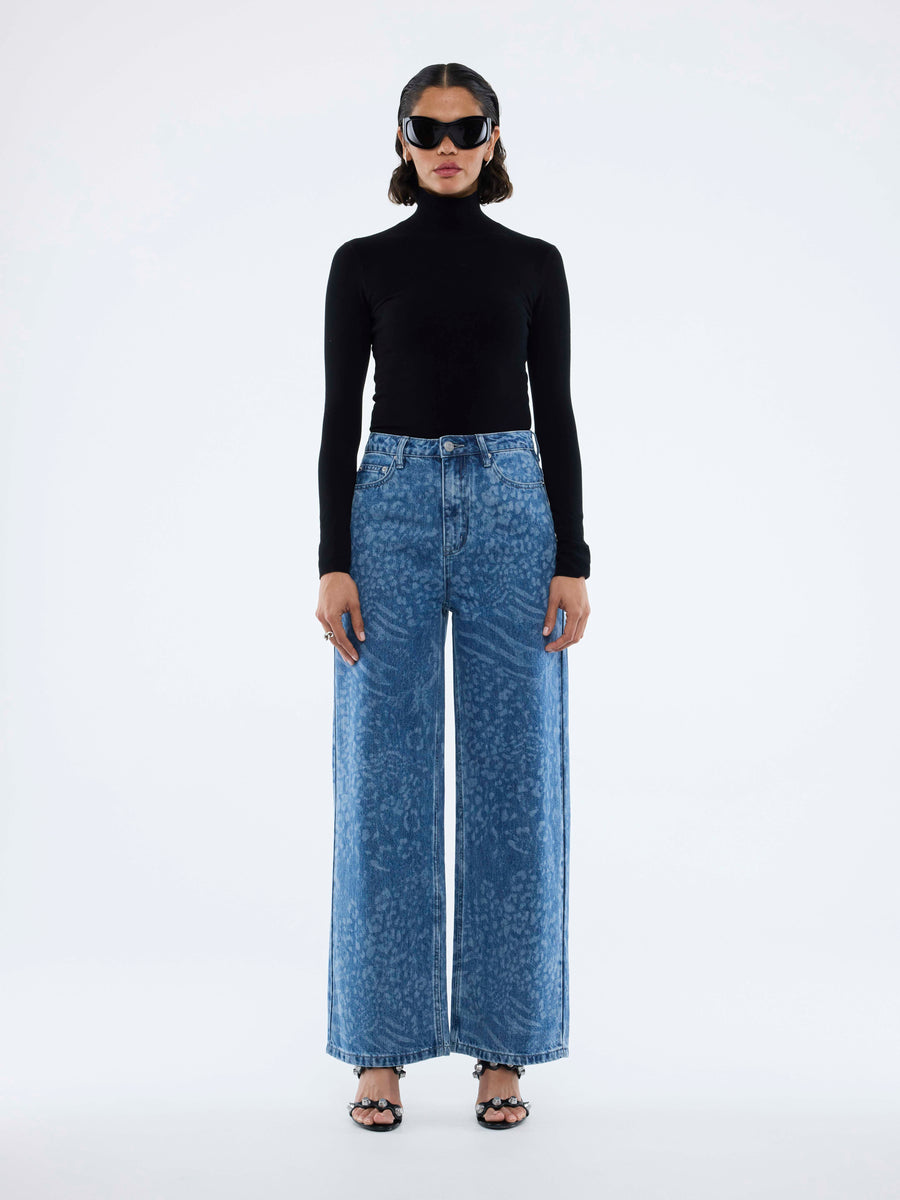 ENA Pelly II LISA Denim Jean - Animal Blue