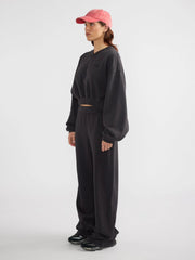 ENA Pelly II HAILEY Crop Sweatshirt - Vintage Black