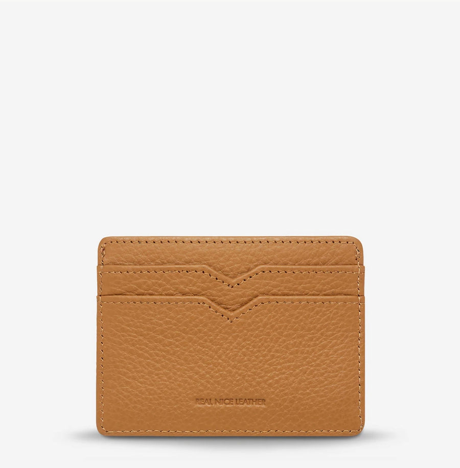 Status Anxiety II TOGETHER For Now Card Wallet - tan
