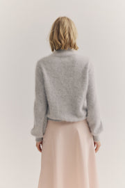 World of Nomads II MAYA Roll Neck Knit - light grey