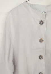 VALIA II PORT FAIRY Linen Jacket - Pearl