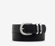 Status Anxiety II LET IT BE Belt - black/silver