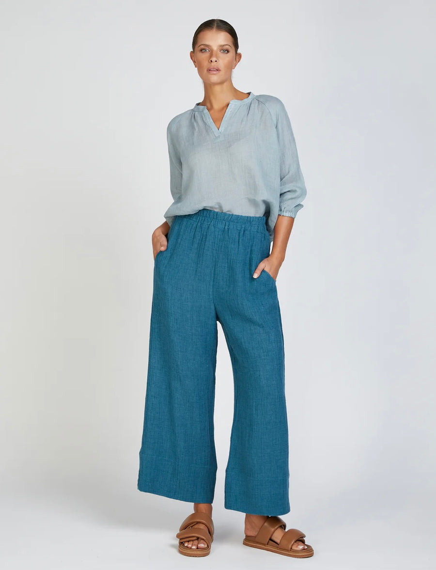 In the Sac II AYRA wide leg - teal