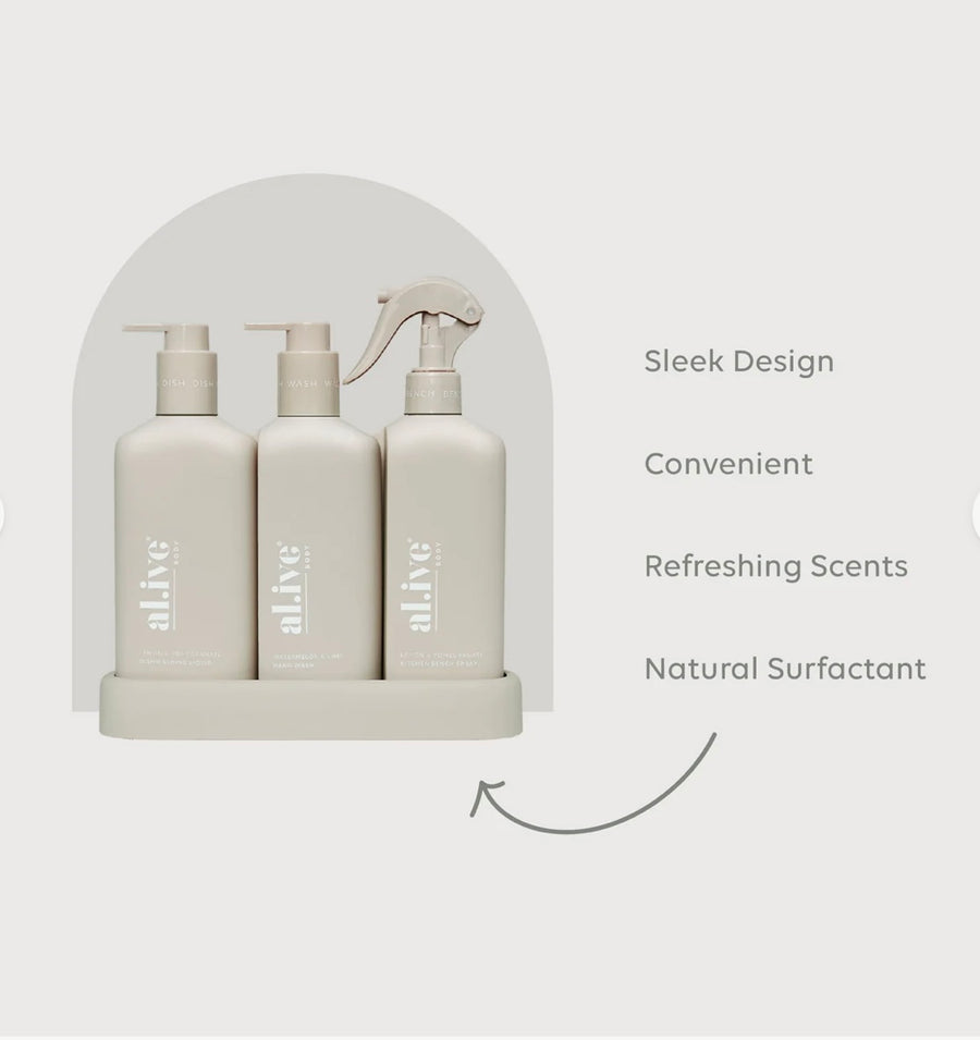 al.ive II KITCHEN TRIO - Dishwashing, Hand Wash & Bench Spray