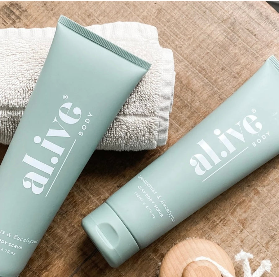 al.ive II CLAY Body Scrub - lemongrass & eucalyptus