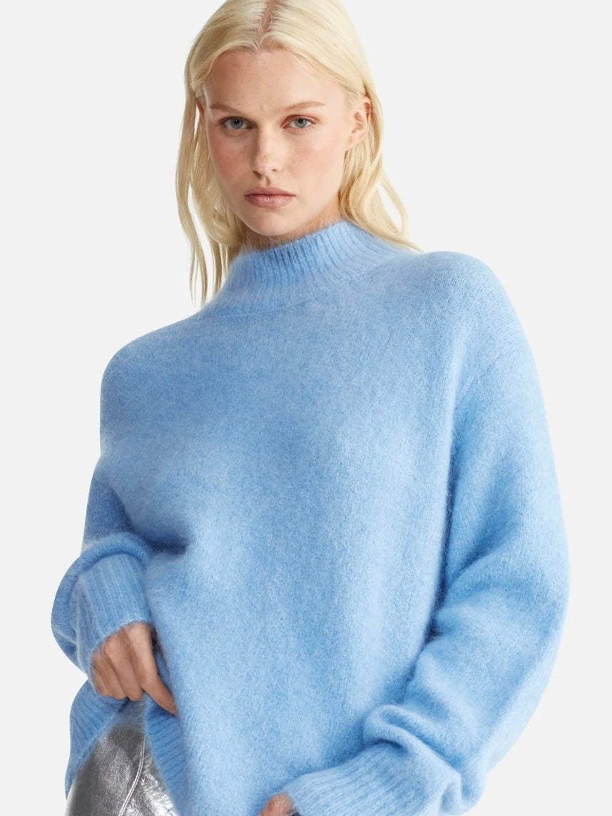ENA Pelly II NICOLA Mohair Knit - cornflower blue