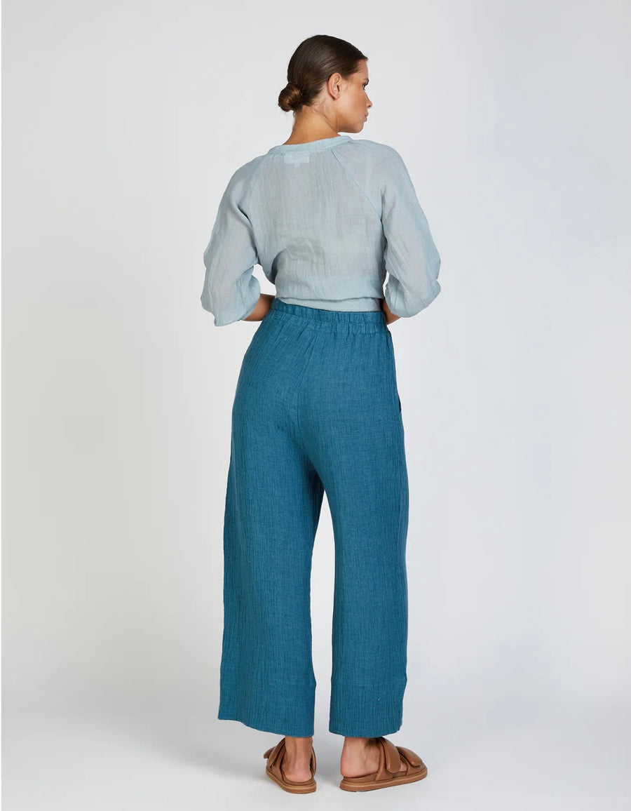 In the Sac II AYRA wide leg - teal