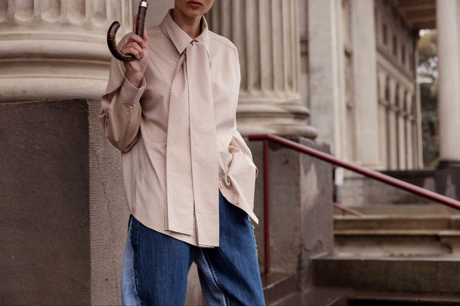 M.A Dainty II COIF Shirt - Tan Dobby