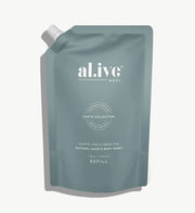 Al.ive II 1lt REFILL Wash - KAFFIR LIME & Green Tea