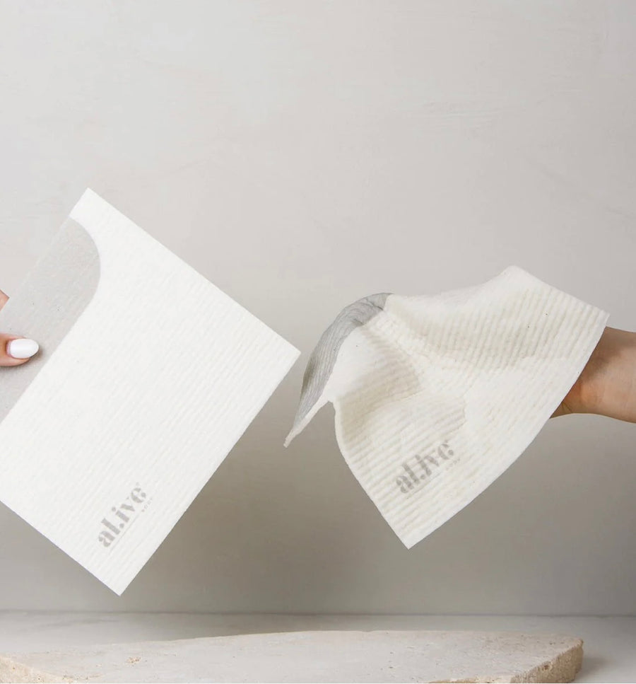 al.ive II BIODEGRADABLE DISH Cloth - pack of 2