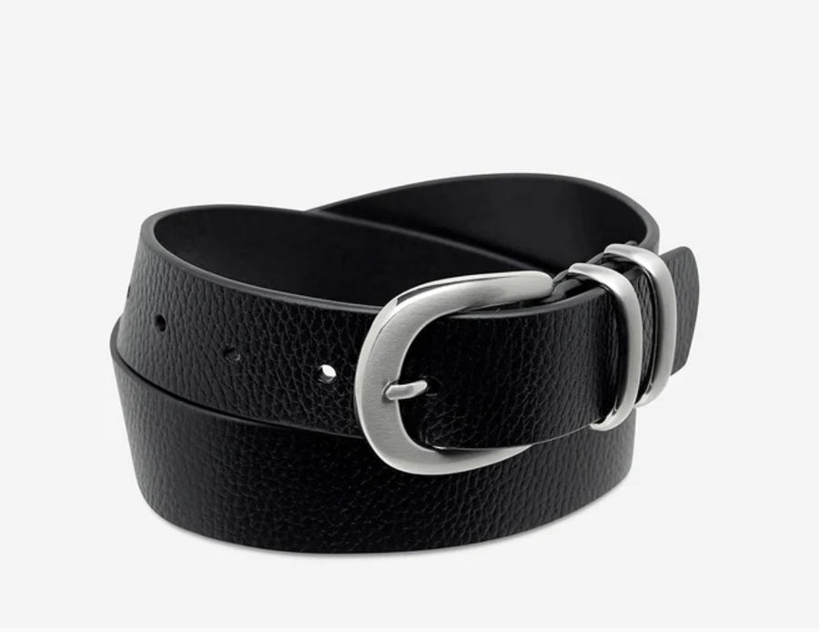 Status Anxiety II LET IT BE Belt - black/silver