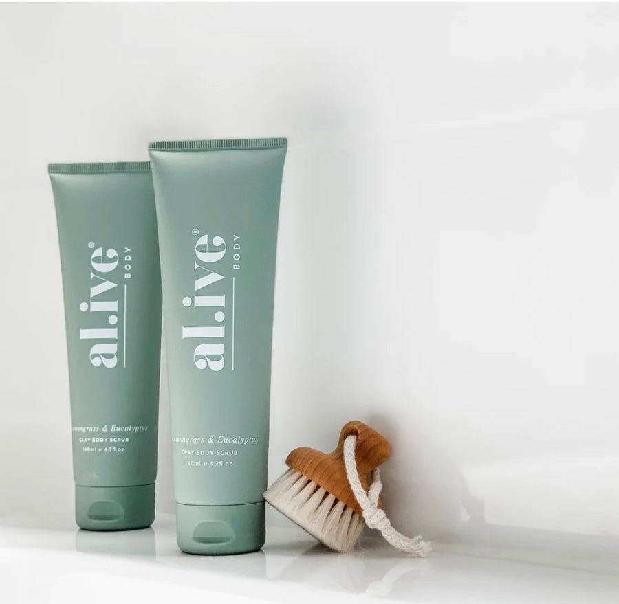 al.ive II CLAY Body Scrub - lemongrass & eucalyptus