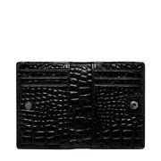 Status Anxiety II EASY DOES IT wallet - black croc emboss