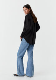 Morrison II HAZEL Silk Shirt - Black