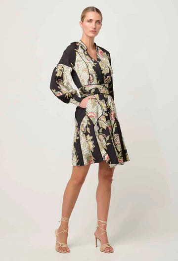 Oncewas II EMERSYN Dobby Lace Pannelled Dress -