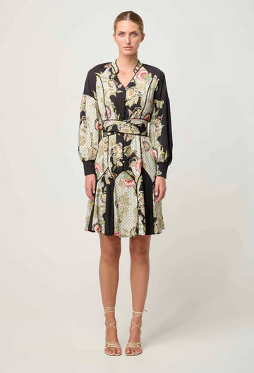 Oncewas II EMERSYN Dobby Lace Pannelled Dress -