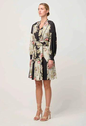 Oncewas II EMERSYN Dobby Lace Pannelled Dress -