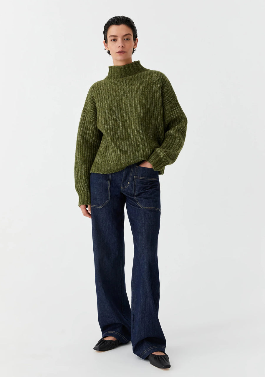 Morrison II LOLA knit Top - forest