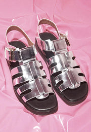CAVERLEY II Omar Sandal - Silver Mirror