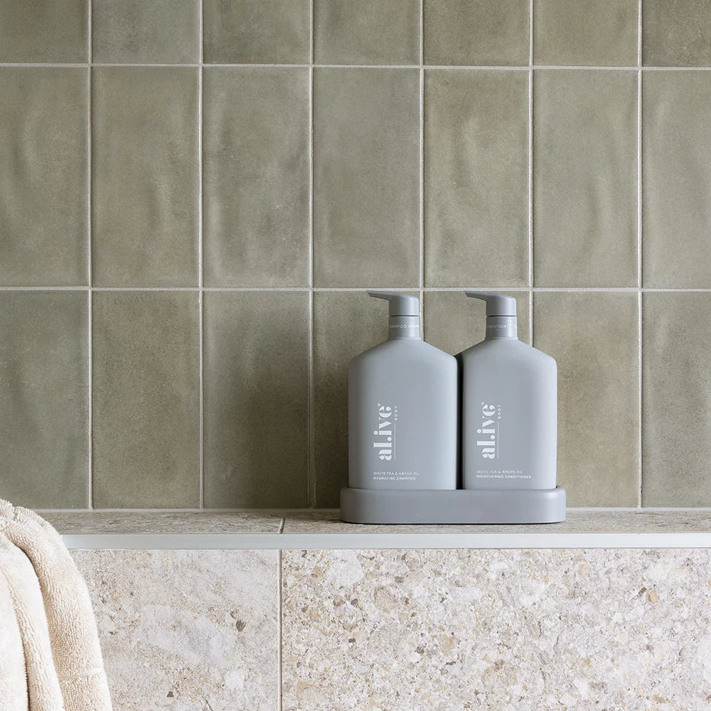 al.ive II DUO Set SHAMPOO & CONDITIONER - white tea & argan oil duo