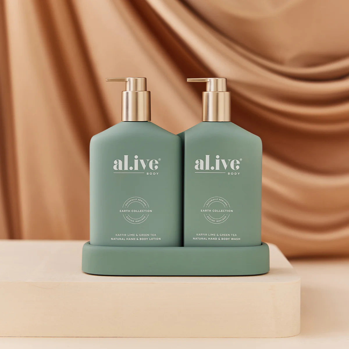 al.ive II the metallic edition WASH & LOTION DUO - Kaffir lime & green tea