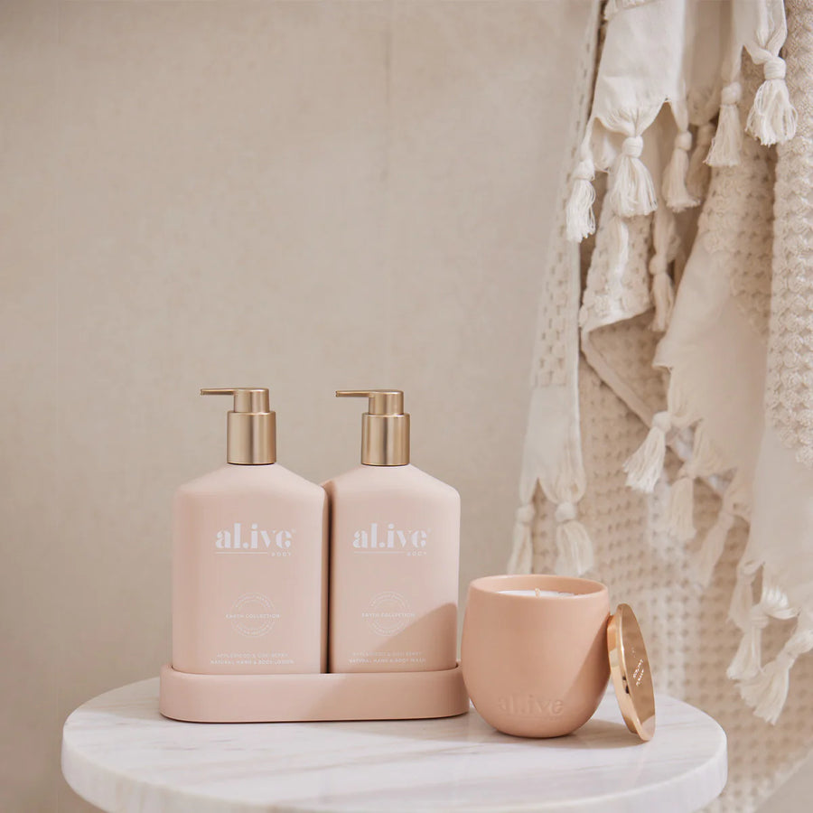 al.ive II the metallic Edition WASH & LOTION Duo - applewood & goji berry