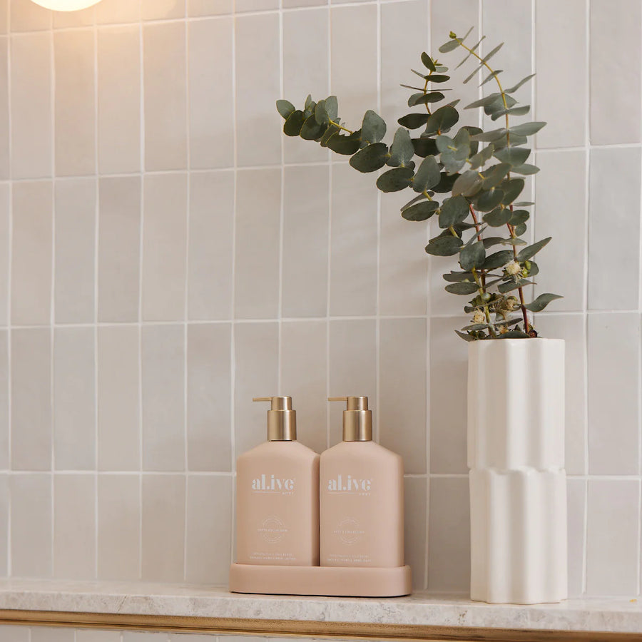 al.ive II the metallic Edition WASH & LOTION Duo - applewood & goji berry