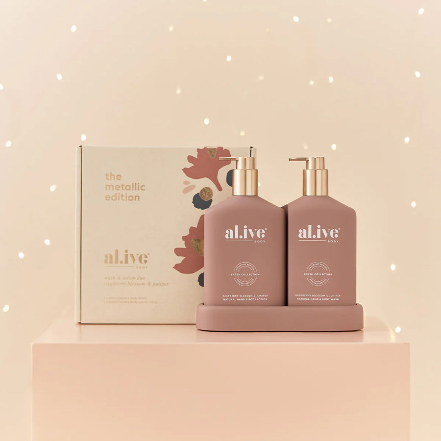 al.ive II the metallic edition WASH & LOTION Duo - raspberry blossom & juniper