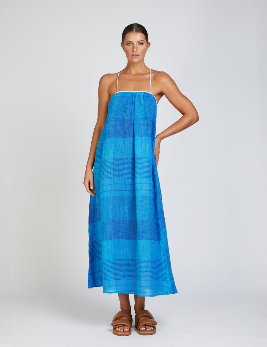 In the Sac II CAPRI TIE BACK Dress - Opal