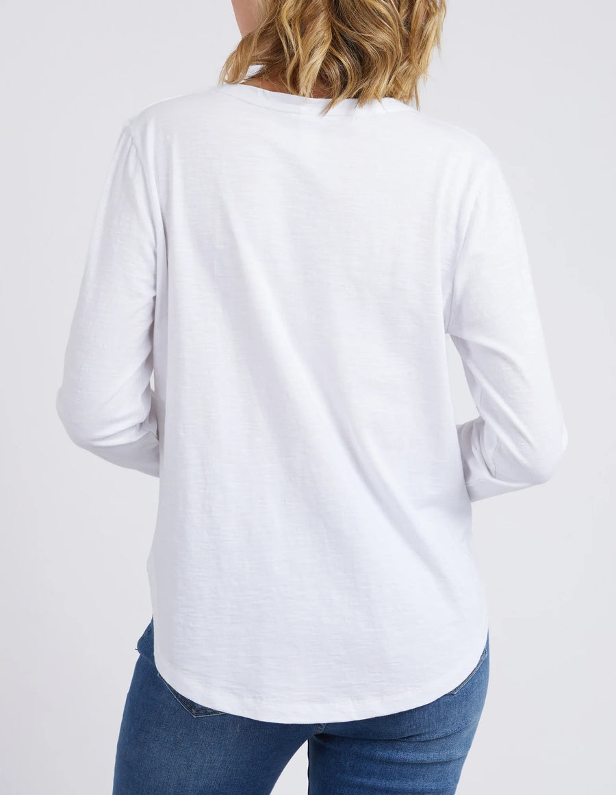 Elm Lifestyle II EVERYDAY L/S Tee - White