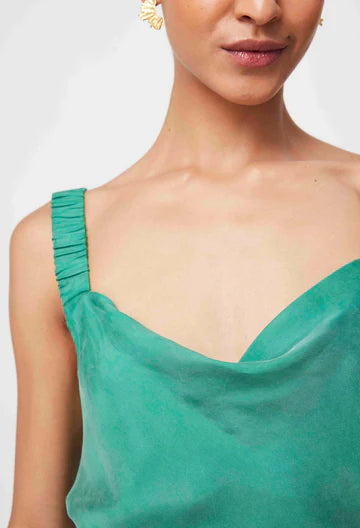 Oncewas II DELRAY Reversible Cowl V Cami - bay green
