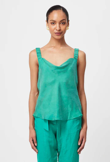 Oncewas II DELRAY Reversible Cowl V Cami - bay green