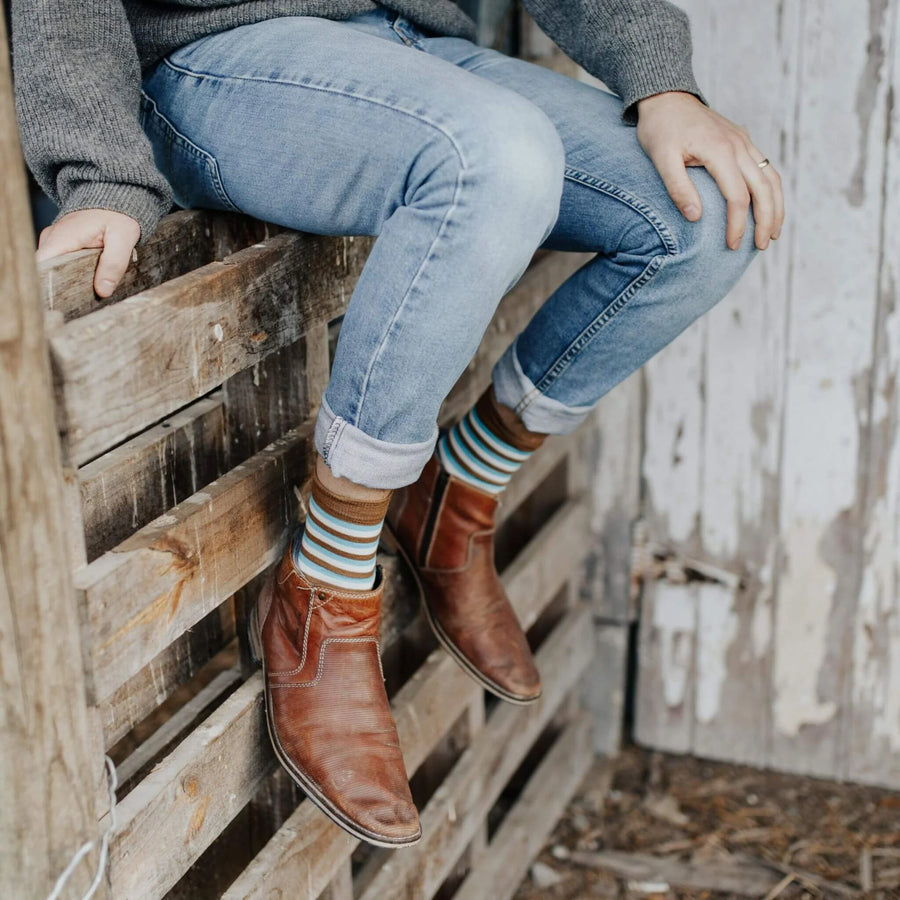 Lamington II Merino Wool Crew Socks- George