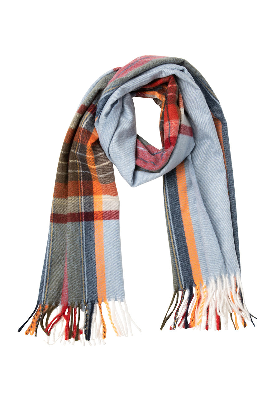 Indus Design II Highlands Scarf Blue Check