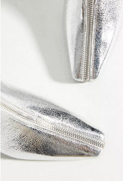 CAVERLEY II POLLIE Crinkle Boots - silver