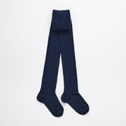 Lamington II Merino Wool Textured Knit Tights- Night