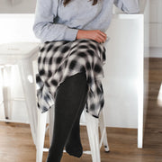 Lamington II Merino Wool Textured Knit Tights- Fern