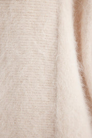World of Nomads II SOPHIA Open Cashmere Cardi - oatmeal