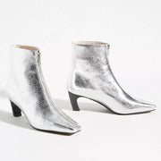 CAVERLEY II POLLIE Crinkle Boots - silver