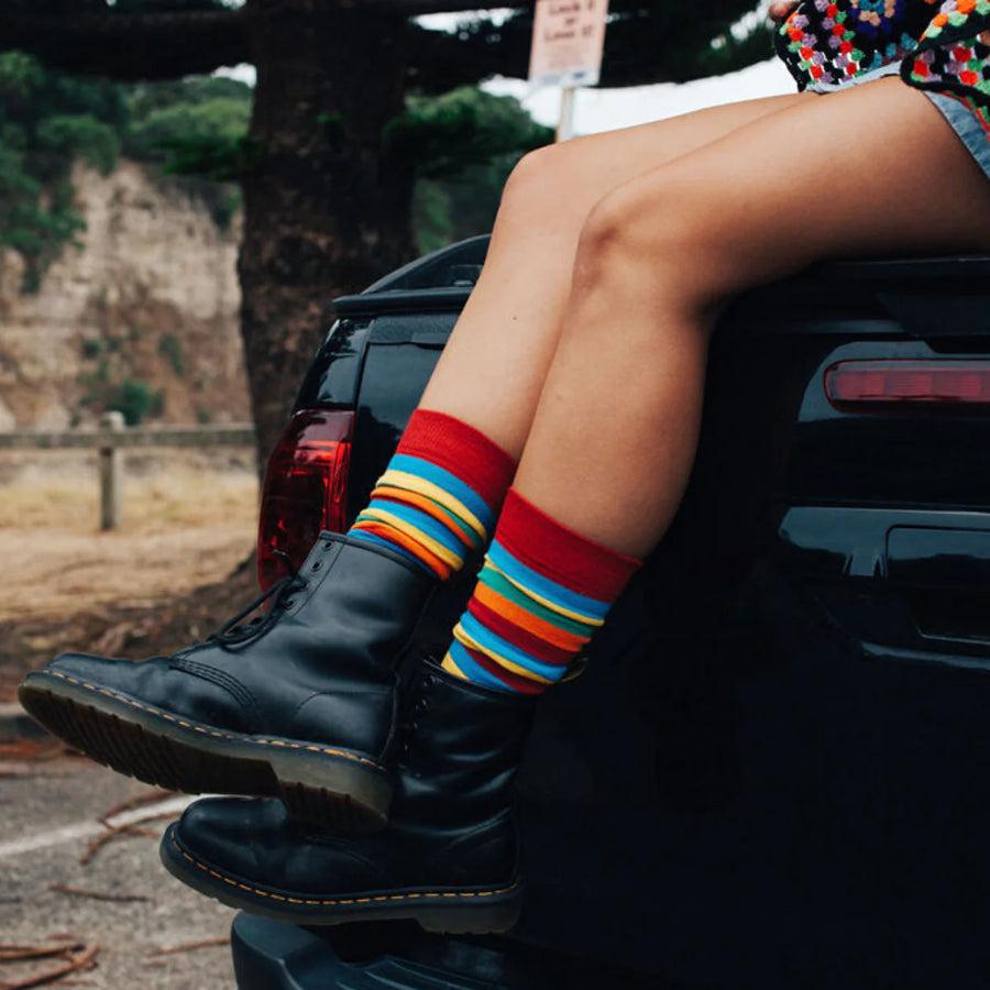 Lamington II Merino Wool Knee High Socks- Scooter