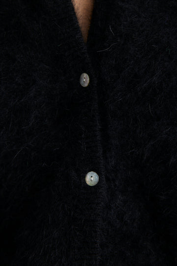 World of Nomads II FRANKIE Cashmere Cardigan - black