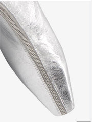 CAVERLEY II POLLIE Crinkle Boots - silver